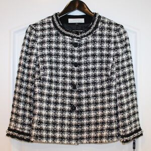 Tahari houndstooth suit jacket (women’s size 6) (NWT)